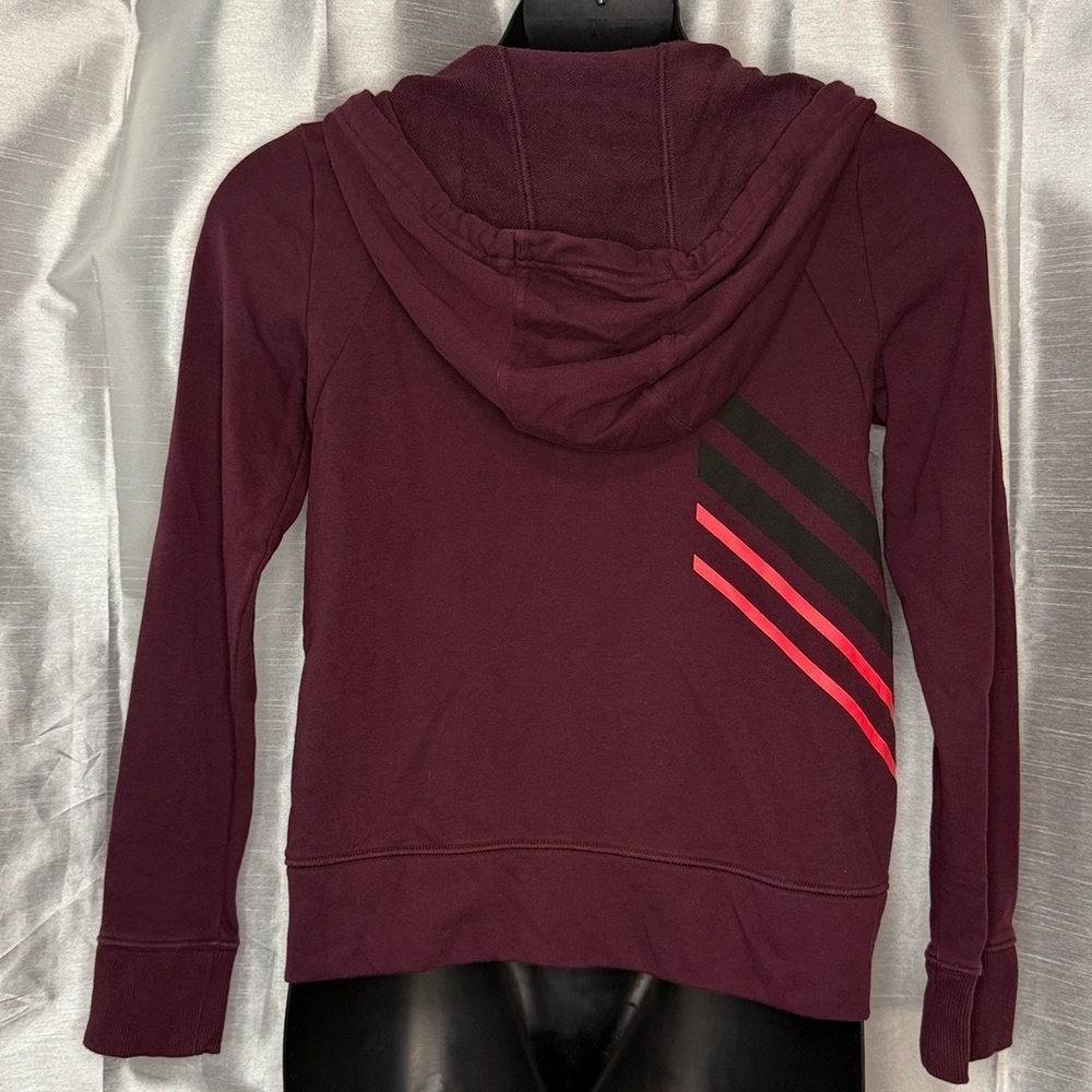 Under Armour Raisin Red French Terry Hoodie Full Zip Pockets Women’s Medium - Picture 4 of 8